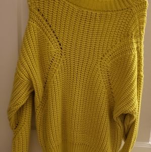 Neon green winter sweater